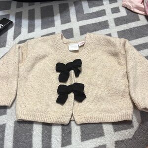 Zara Beige Knit with Black Accents